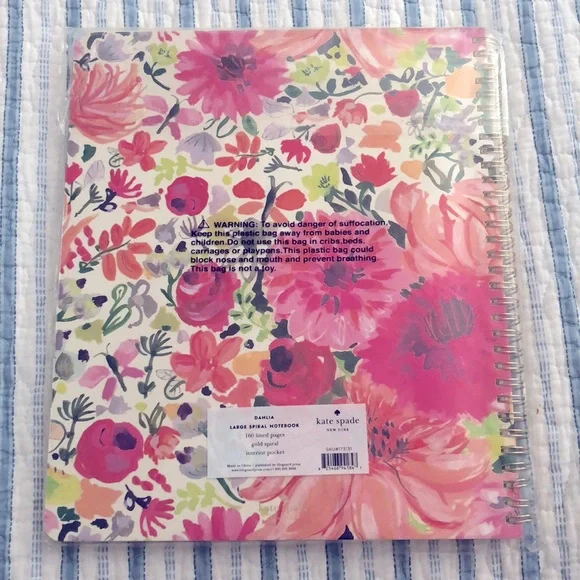 Kate Spade Large Spiral Notebook - Picture 2 of 5
